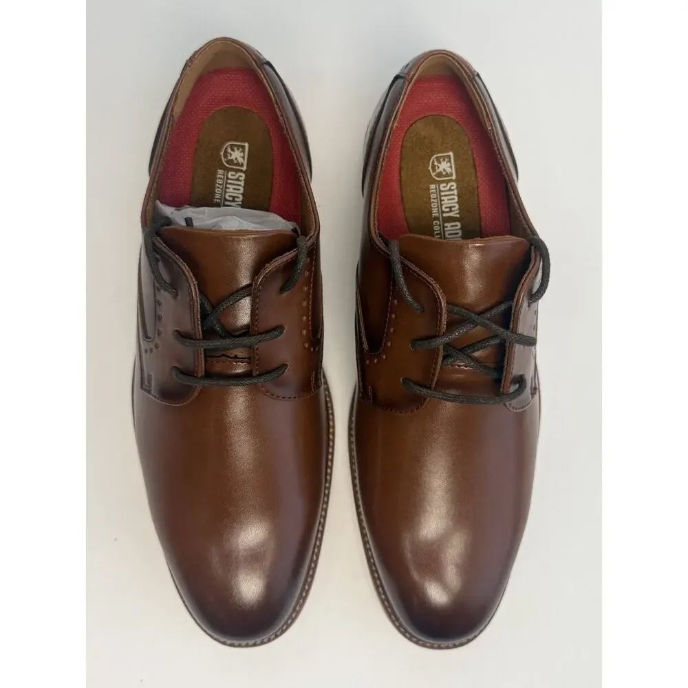 Stacy Adams Wescott Boys Oxford Dress Shoes Cognac US Size 5M New